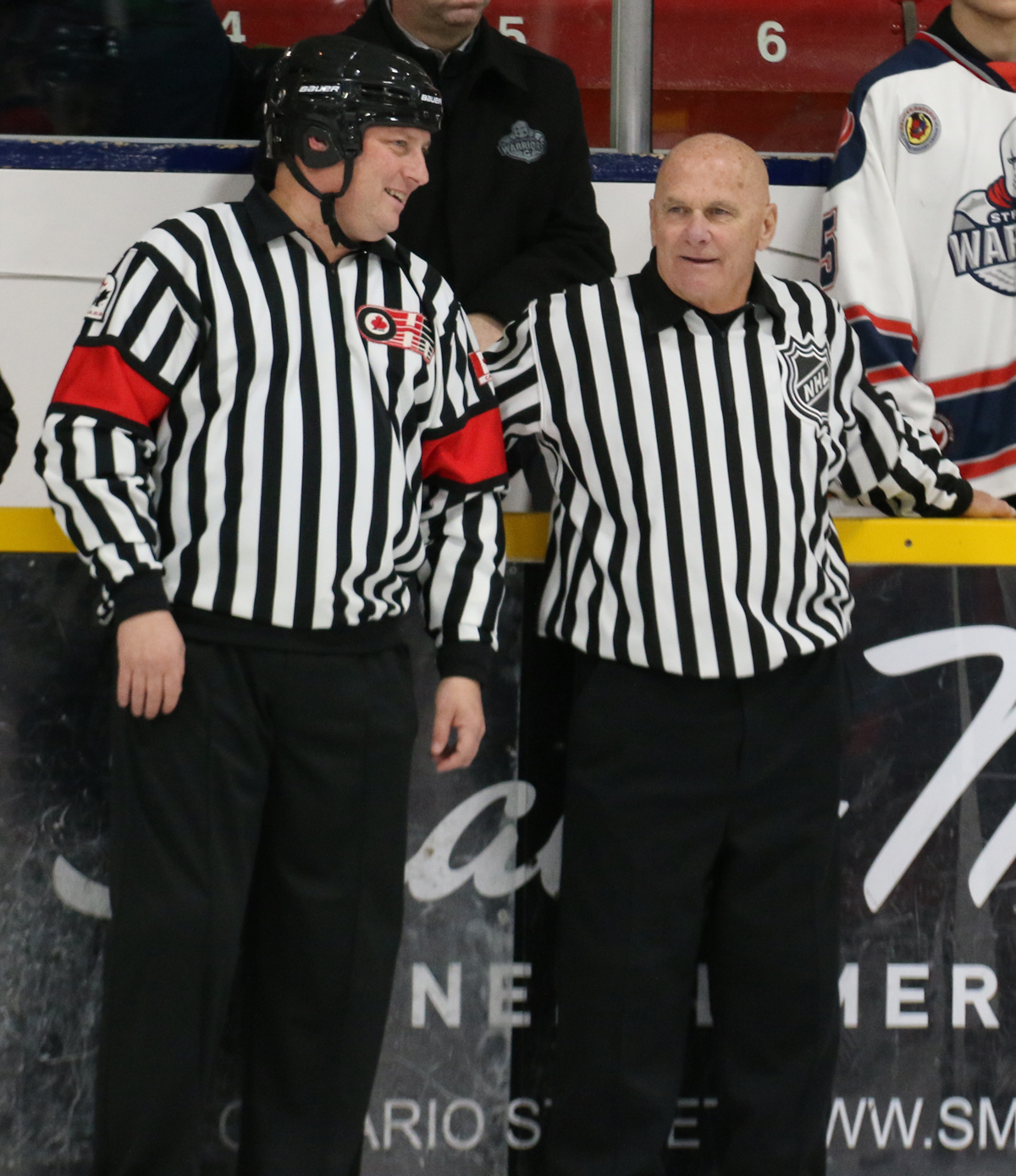 Photos show referee from Stratford picking up missing Stanley Cup puck